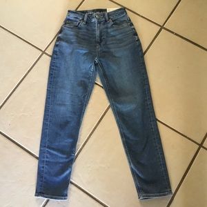 classic blue mom jeans stretch - 00 short